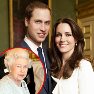 Kate Middleton, Prince William, Queen Elizabeth II Kate Middleton, Prince William, Queen Elizabeth II